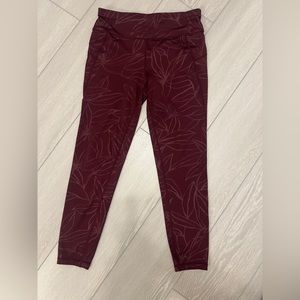 Sweaty Betty All Day 7/8 Leggings Size S Black Cherry Floral